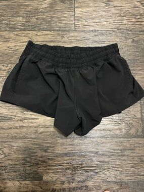 Offline by Aerie Women's Black Athletic Shorts with Elastic Waistband